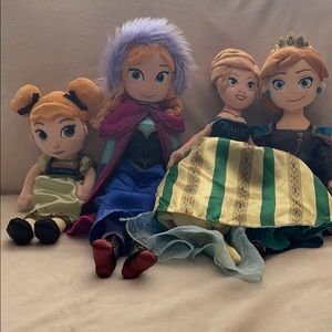 Disney Anna Doll plush Set of Four